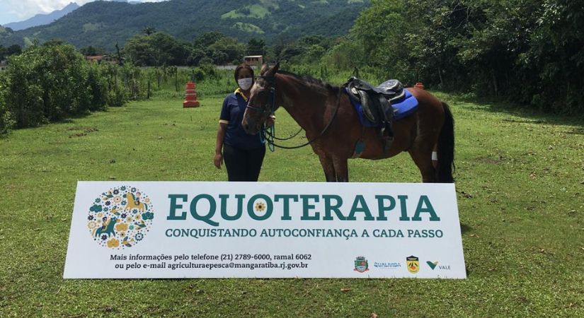 Placa de sinalização - Vale - Equoterapia